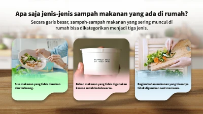 Apa saja jenis-jenis sampah makanan yang ada di rumah?