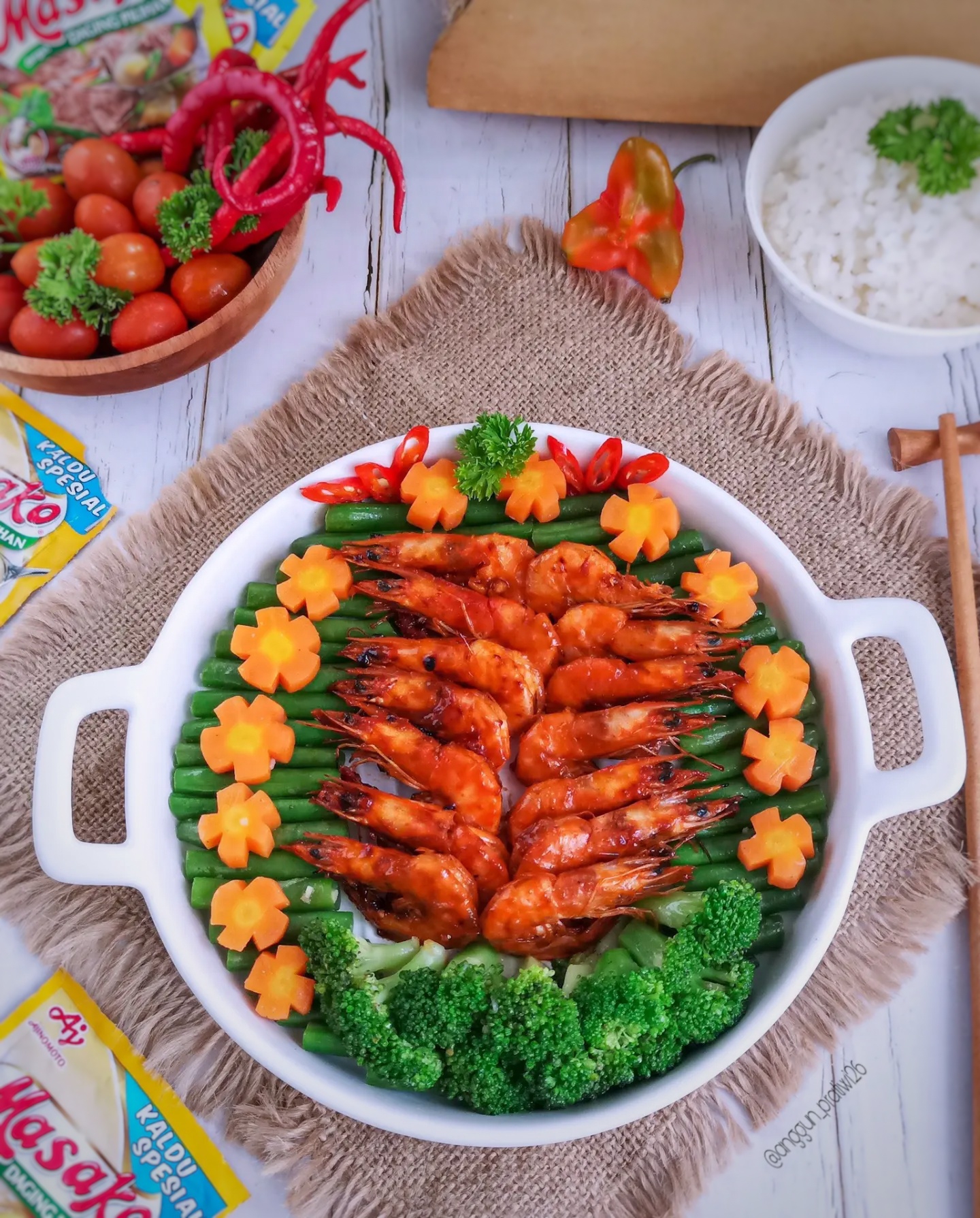 Resep Udang Bakar Madu & Tumis Sayur Sehat - Dapur Umami